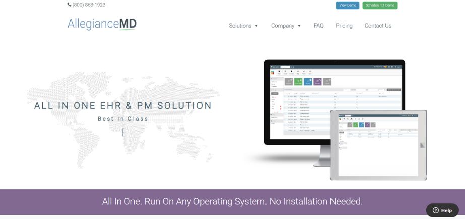 AllegianceMD - revenue cycle management software