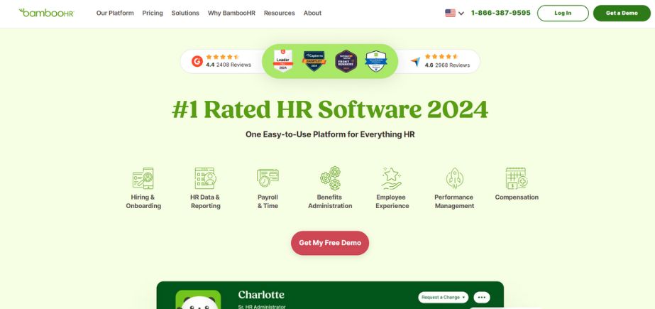 BambooHR - Best Tools For Remote Employee Onboarding