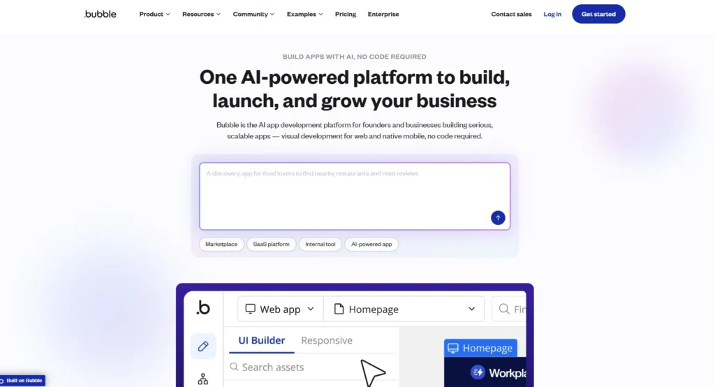 Bubble-No-Code App Builders