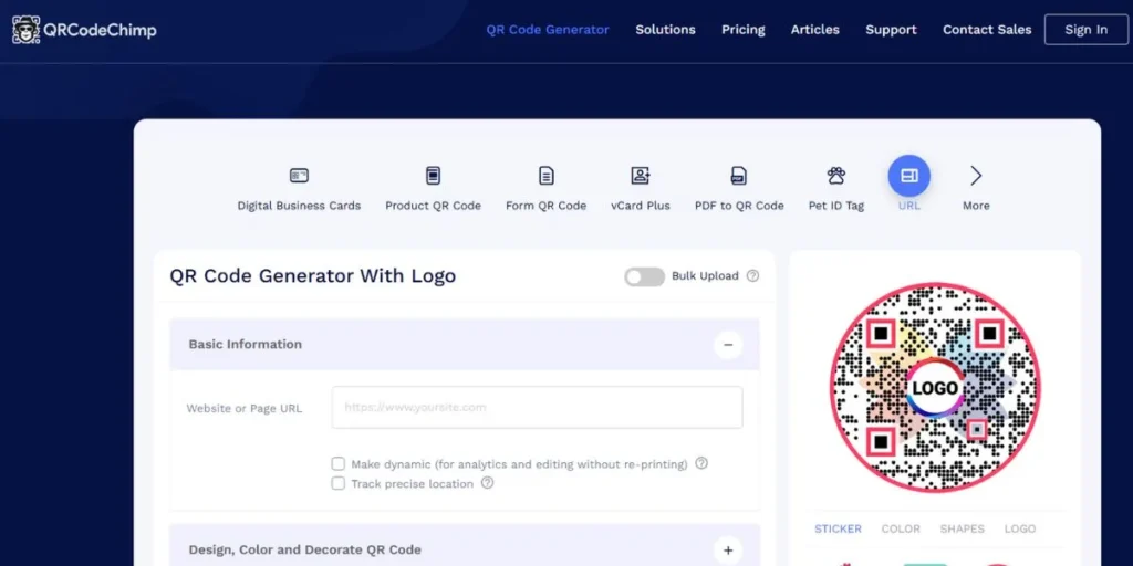 Bulk QR Code Generator