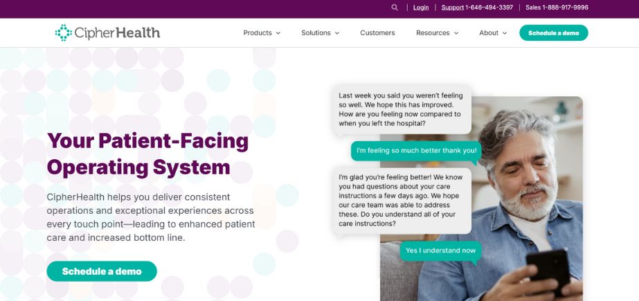 CipherHealth - patient engagement tools