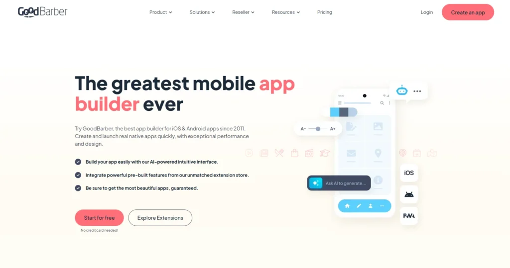 GoodBarber-No-Code App Builders