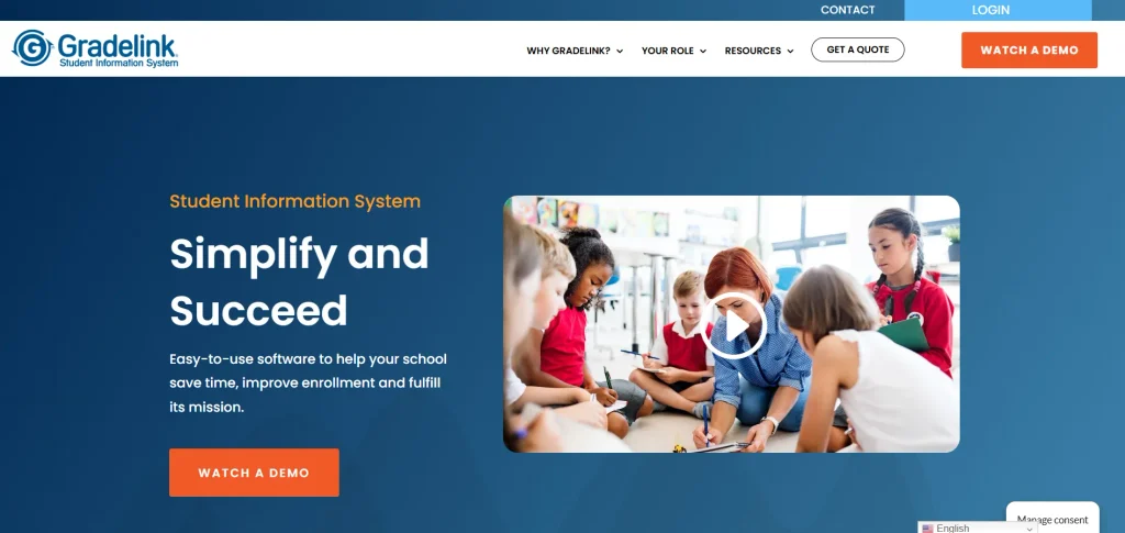 Student Management System-  Gradelink