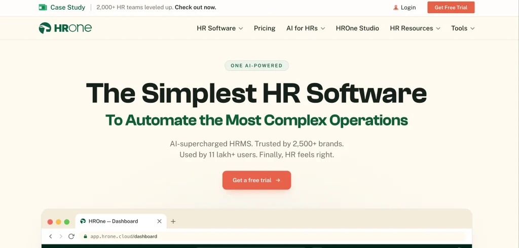 attendance tracking software - HROne