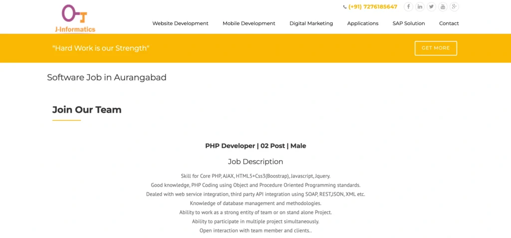 IT Company in Aurangabad - J-Informatics Software Pvt. Ltd.
