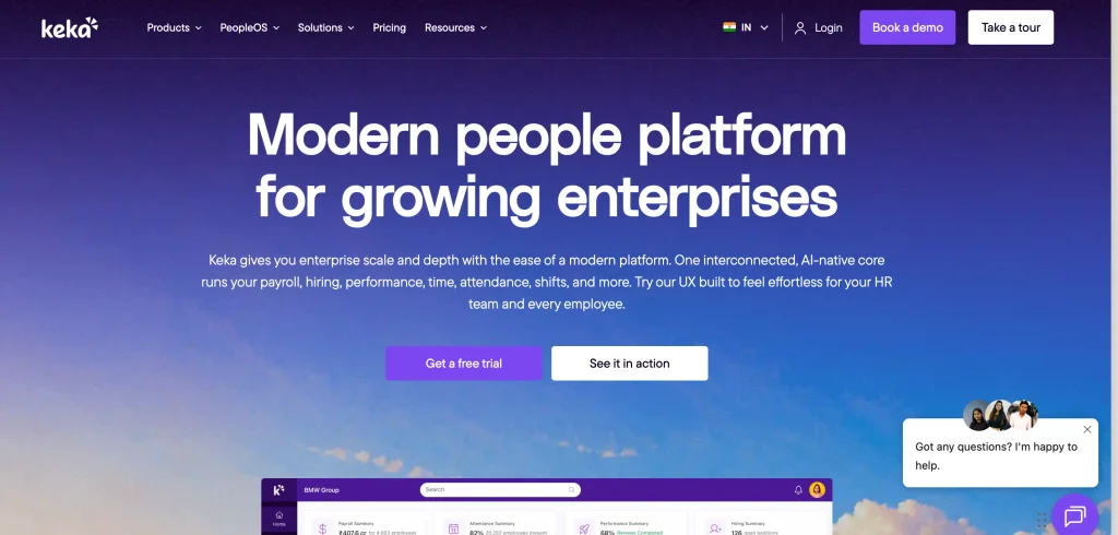 attendance tracking software - Keka