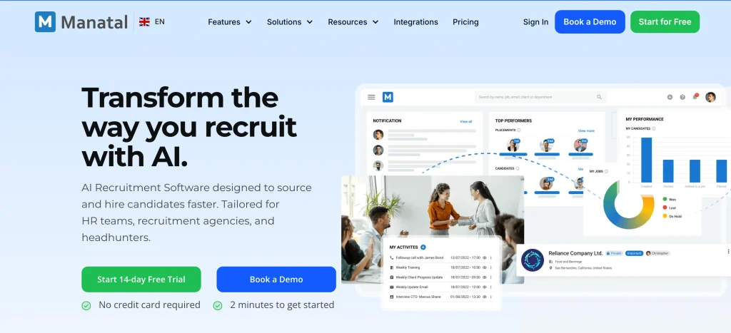 Recruiting Automation Software - Manatal 