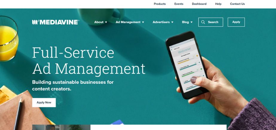 Mediavine - alternatives of Google Adsense
