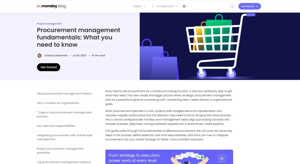 Monday.com (eProcurement Software