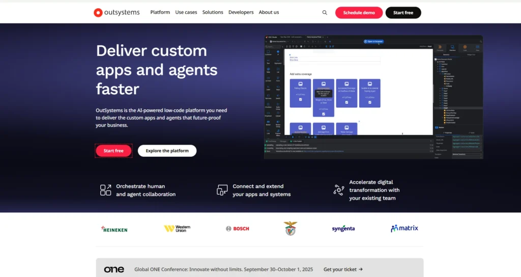 OutSystems-No-Code App Builders