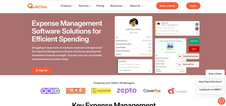QuikChex - Expense Management Software
