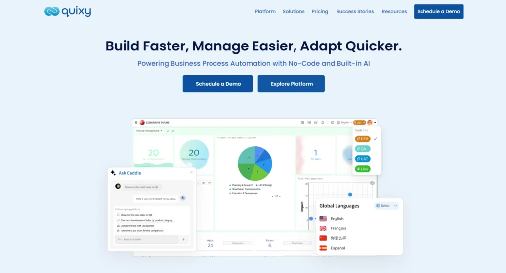 Quixy-No-Code App Builders