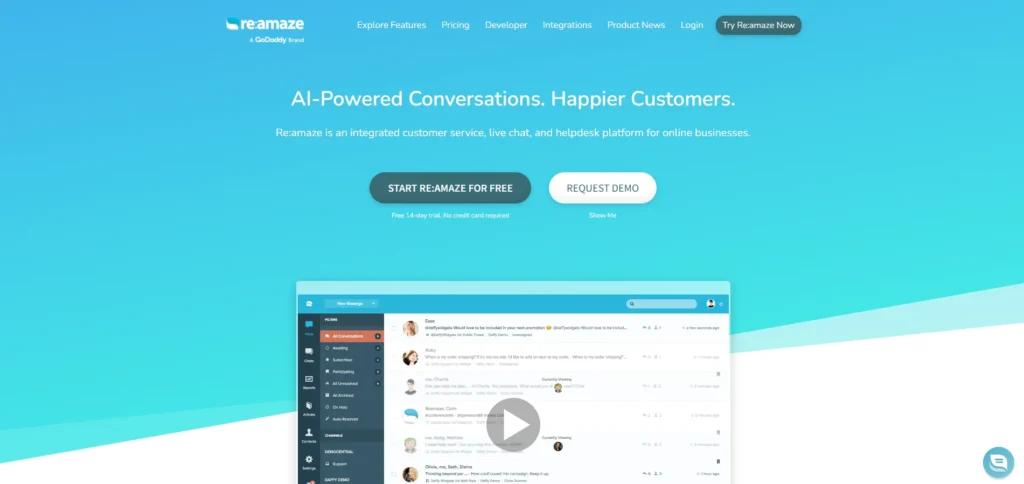 AI Agent for Ecommerce - Re:amaze