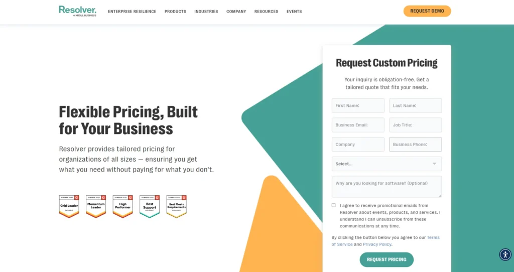 Resolver-Risk Management Software