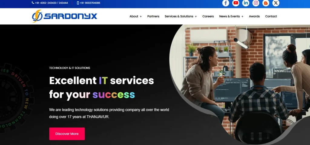  IT Company in Thanjavur- Sa‍rdony‌x Technologies Priva‍te Limited