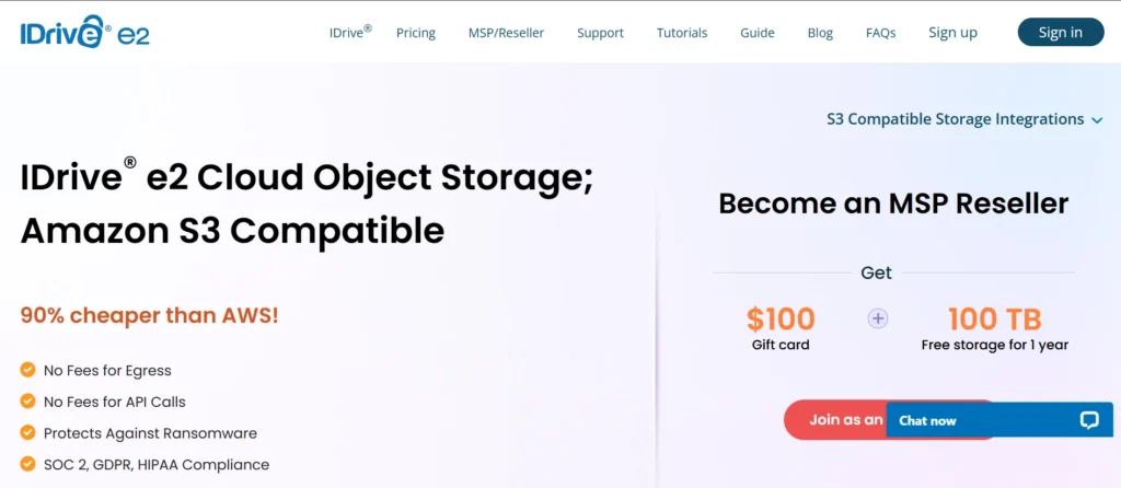 iDrive e2-Cloud Backup Services