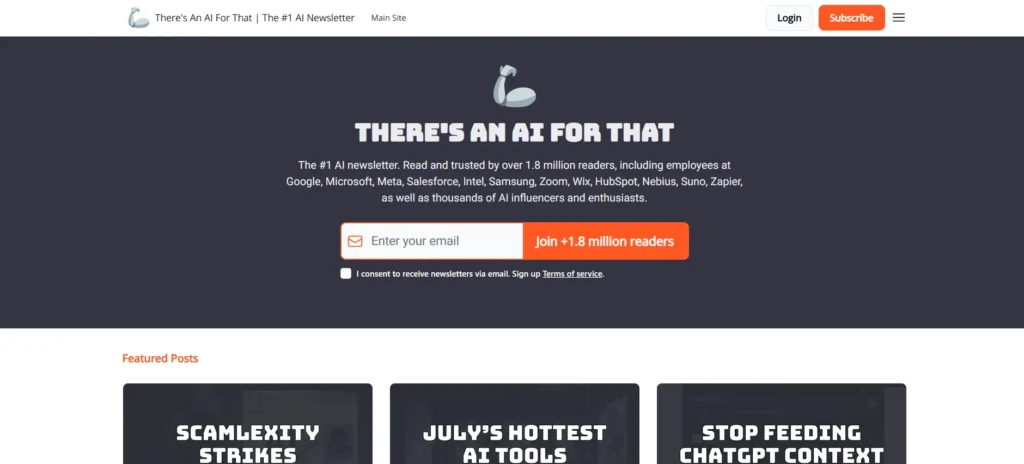 AI Newsletter - There's An AI For That (TAAFT)