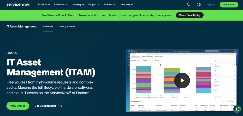 IT Asset Management Software- Ser‍viceNow IT Asset Management