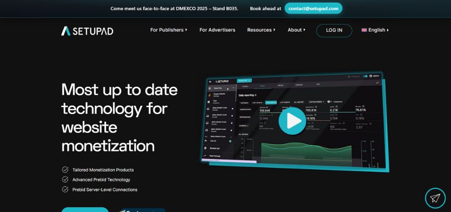Setupad - alternatives of Google Adsense