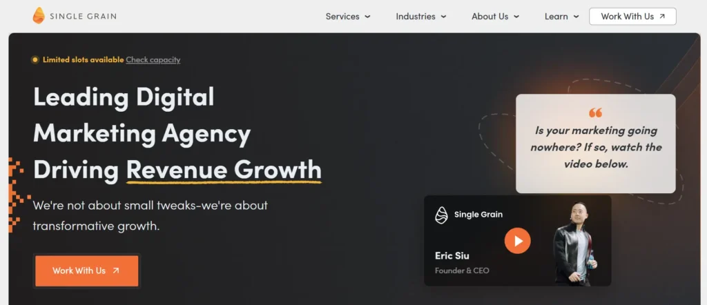 Digital Marketing Agency in the United States - Single Grain