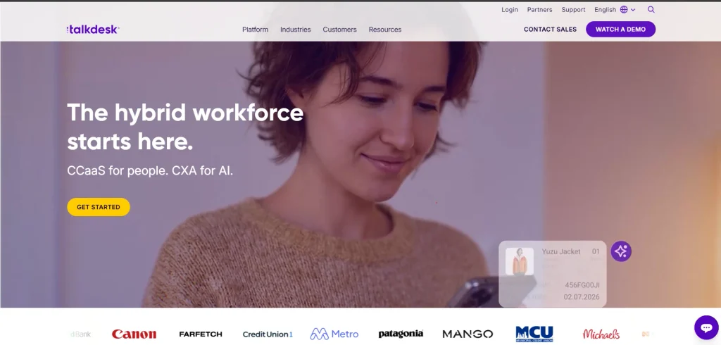 Call Center Software- Talkdesk