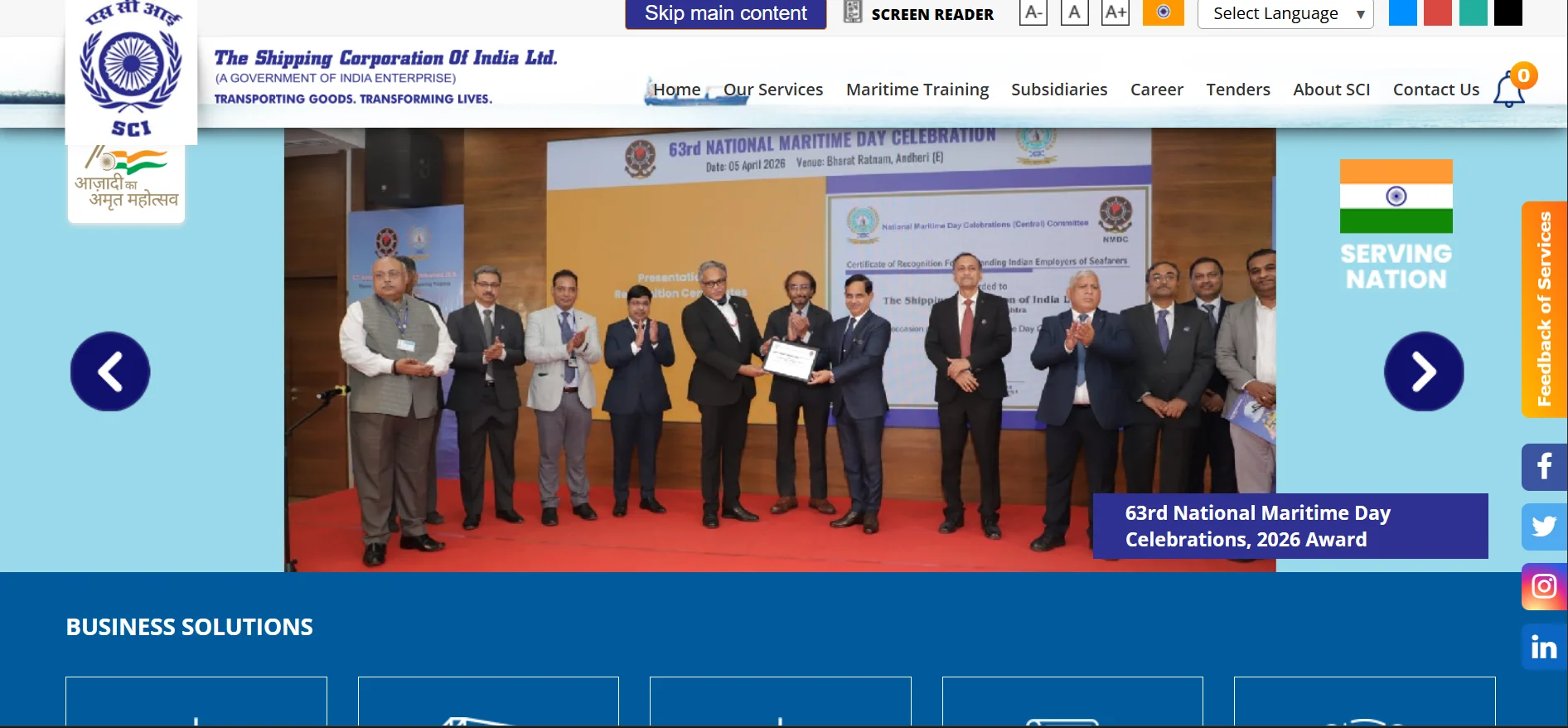Shipping Companies in India - The Shipping Corporation of India (SCI)