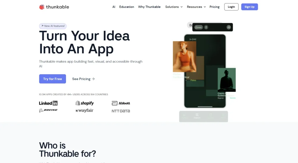 Thunkable-No-Code App Builders