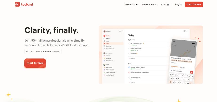 Todoist - Best Daily Planner Apps
