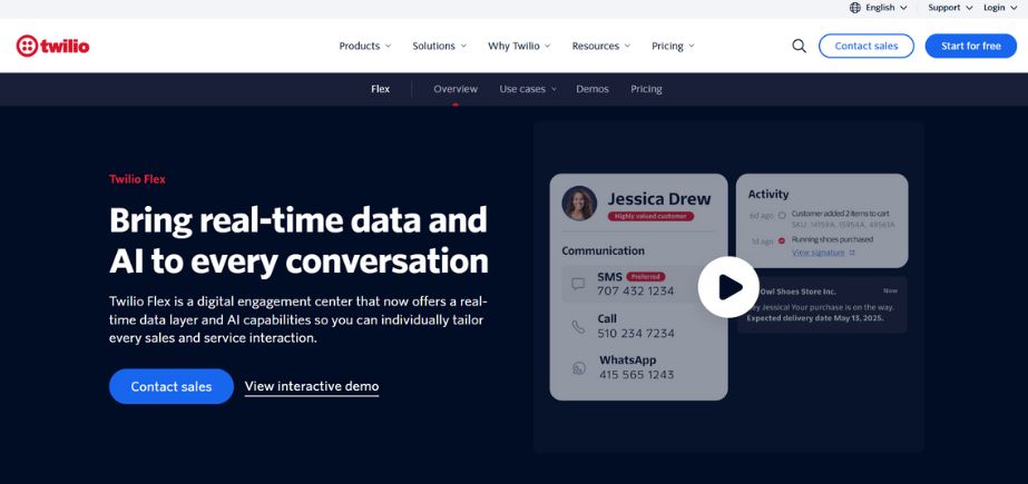 Twilio Flex - Call Centre Software