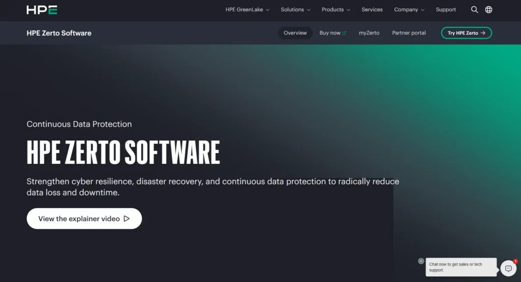 Zerto (HPE)-Cloud Management Platform