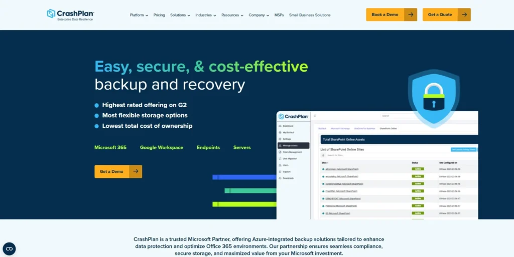 CrashPlan small business-Cloud Backup Services