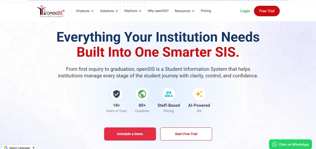 Student Management System- openSIS