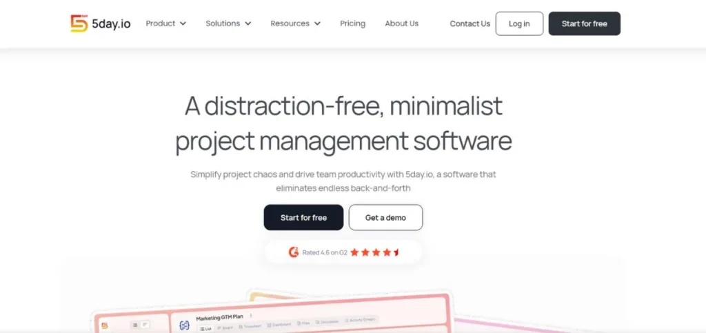 5day.io - Asana Alternatives