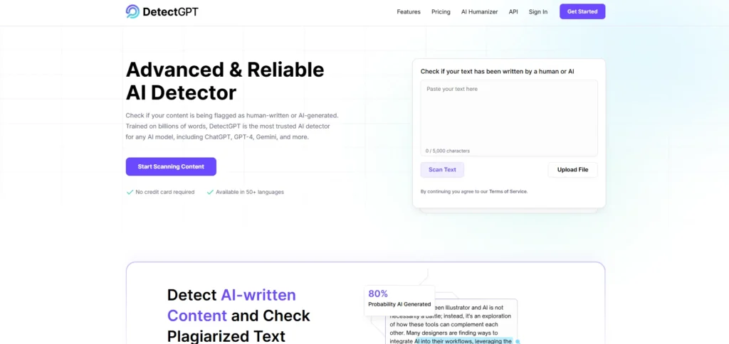 AI Content Detector - DetectGPT