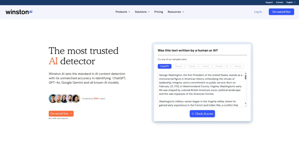 AI Content Detector - Winston AI