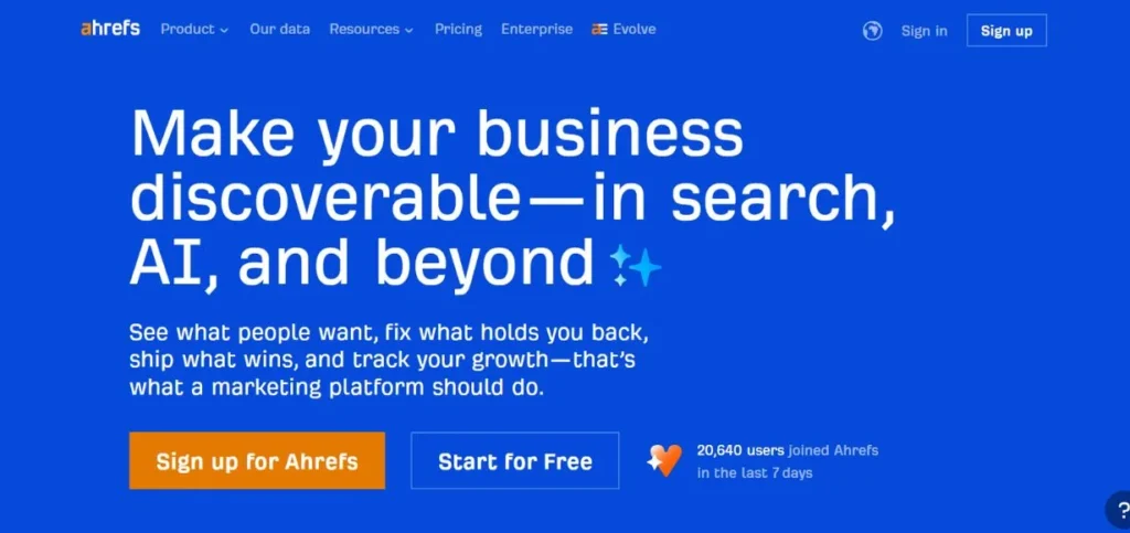 Ahrefs - SEO Optimization Tools