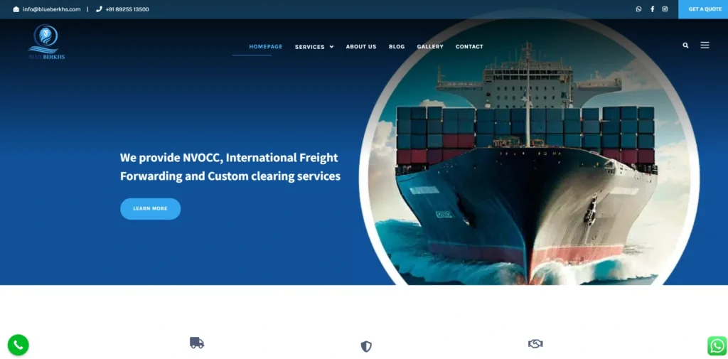 Shipping company in Thoothukudi-BLUE BERKHS SHIPPING