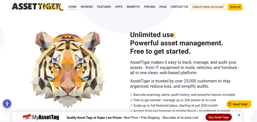 Best Asset Tracking Software: AssetTiger