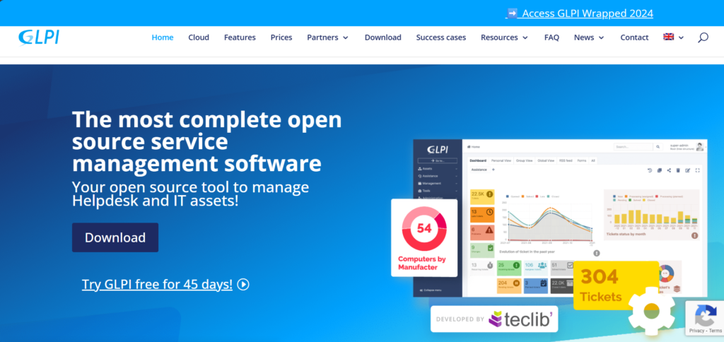 Best Asset Tracking Software: GLPI