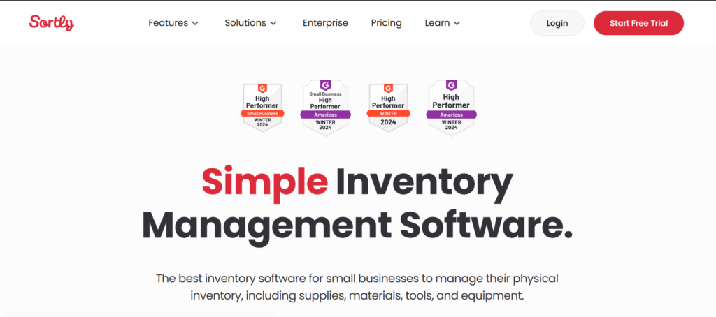 Best Asset Tracking Software: Sortly