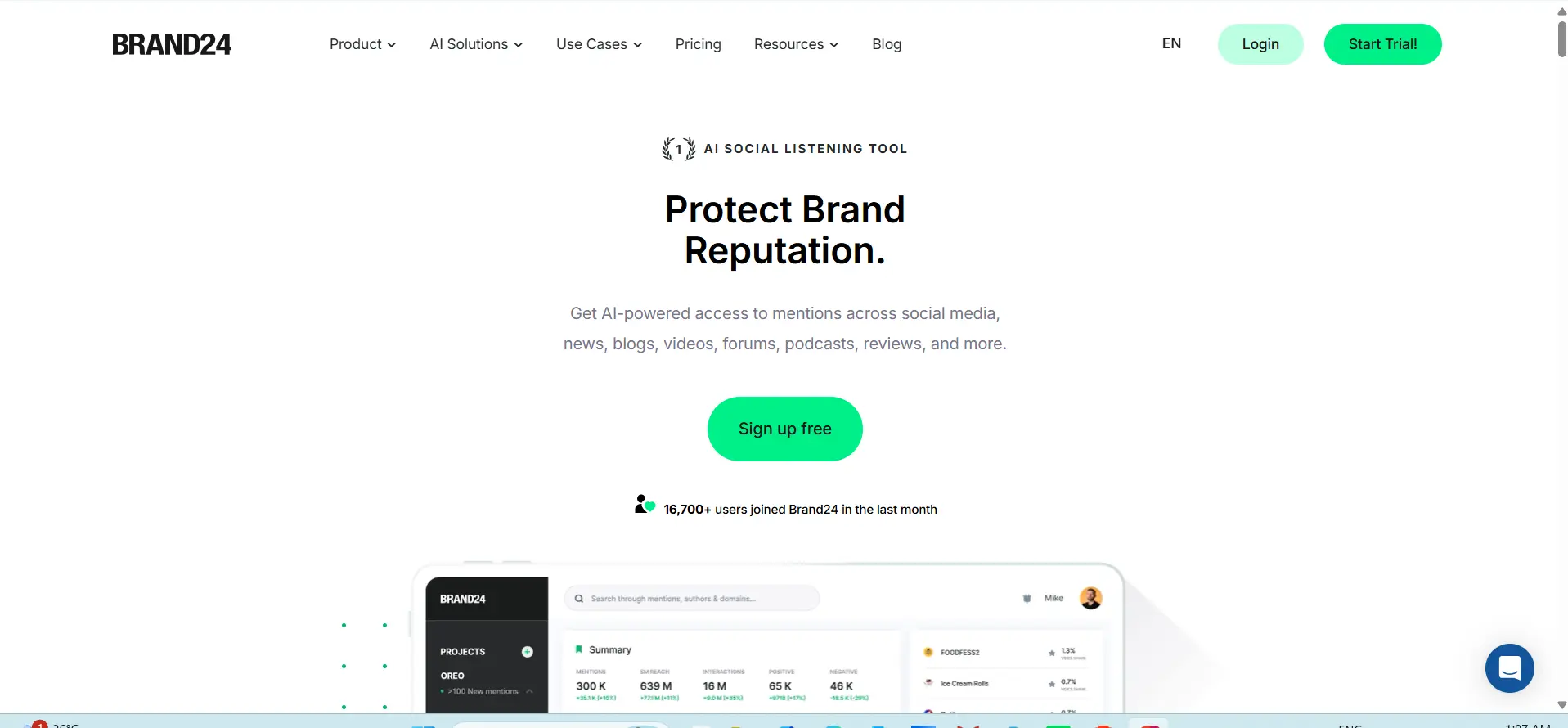 Business Reputation Management Tools - Brand24