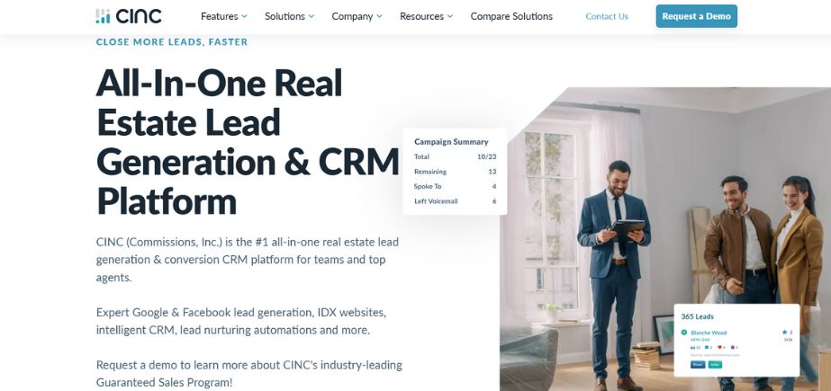 CINC (Commissions Inc.) - Real Estate Lead Management Software