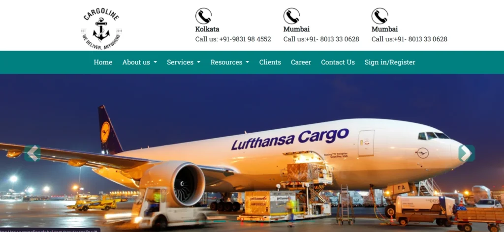Cargoline Global Logistics‌ Pvt. Ltd.- shipping companies in kolkata