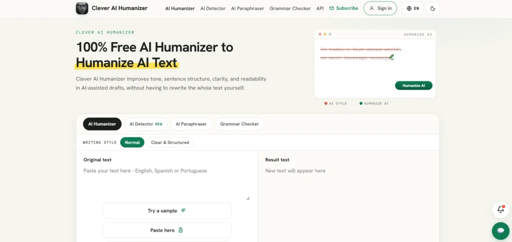 Clever AI Humanizer