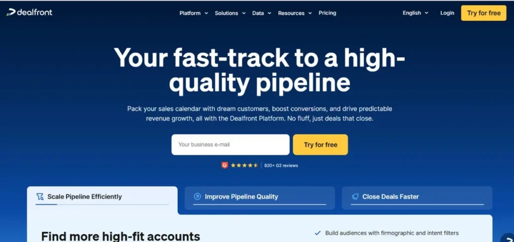 Dealfront - Sales Prospecting Tools