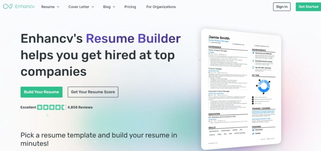 Enhancv - AI Job Search Tips