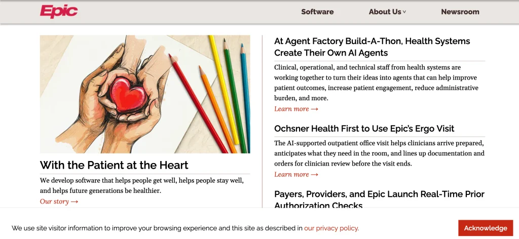 healthcare management software - Epic