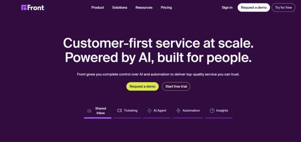 Front - Customer Support Tools