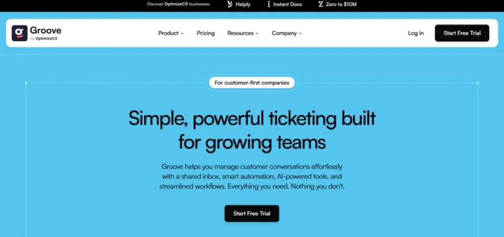 Groove - Customer Support Tools