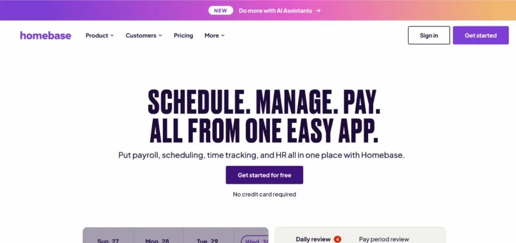 Homebase-Employee Management Tools